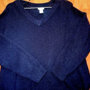 XS Navy Blue V neck Sweater